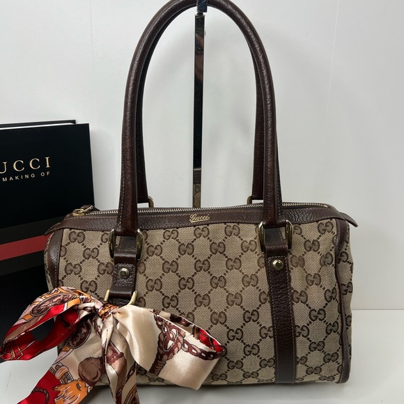 Gucci Beige and Brown Shoulder Bag - Picture 1 of 15